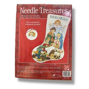 Needle Treasures Christmas Nativity Stocking Cross Stitch Kit 05225 10" X 16"